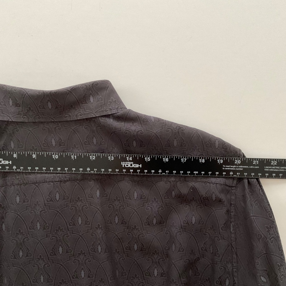 Robert Graham Mens Exclusive Button Down Shirt 2XL Black Renaissance Raphael - Picture 8 of 12
